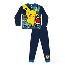 Children's pajama set with Pikachu design on a white background