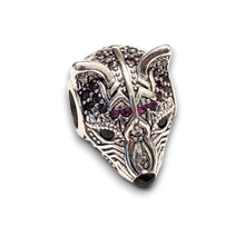 Pink Cubic Zirconia Fox Charm