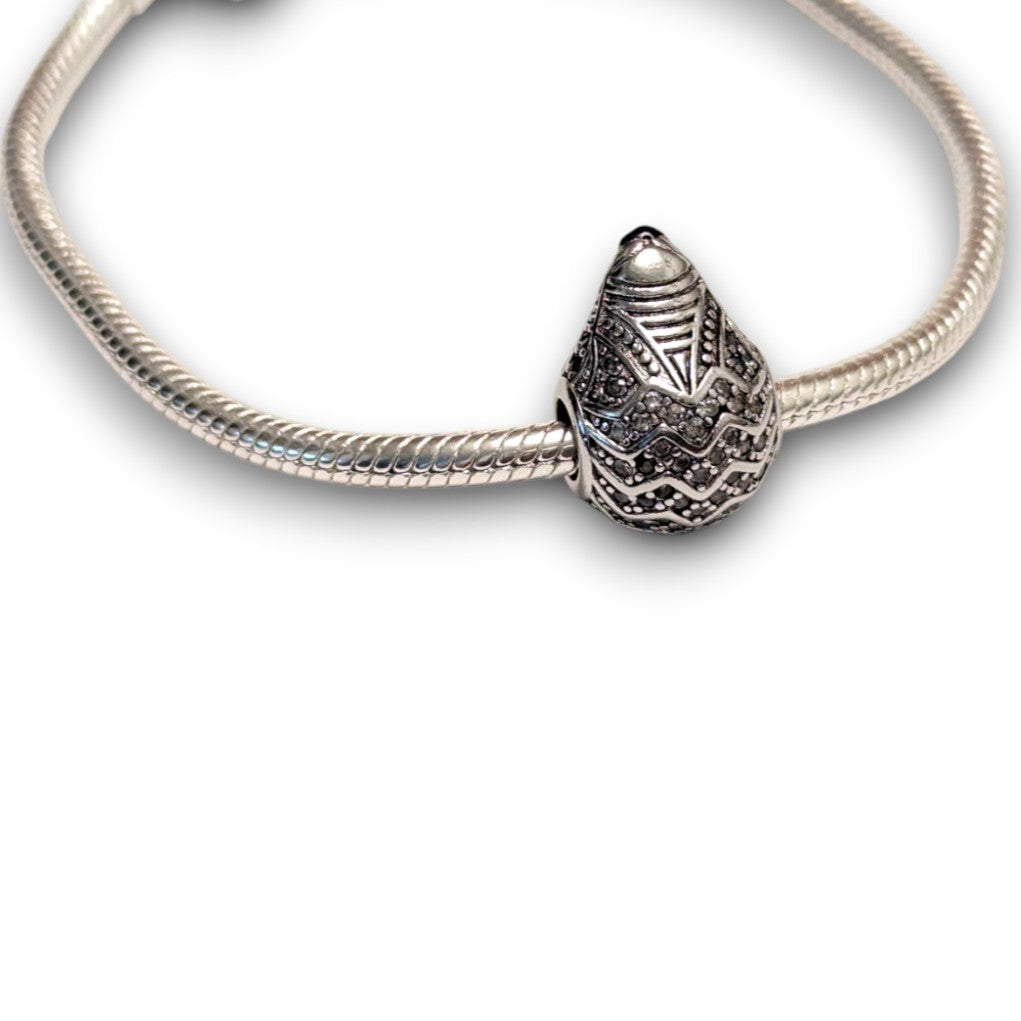 Pink Cubic Zirconia Fox Charm