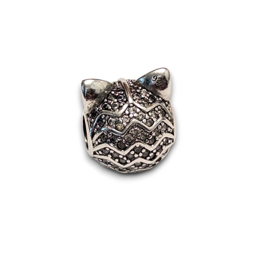 Pink Cubic Zirconia Fox Charm