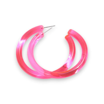 Amnesia Jewellery | Neon Round Hoop Fashion Earrings