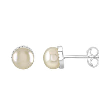 Plain Pearl Stud Earrings