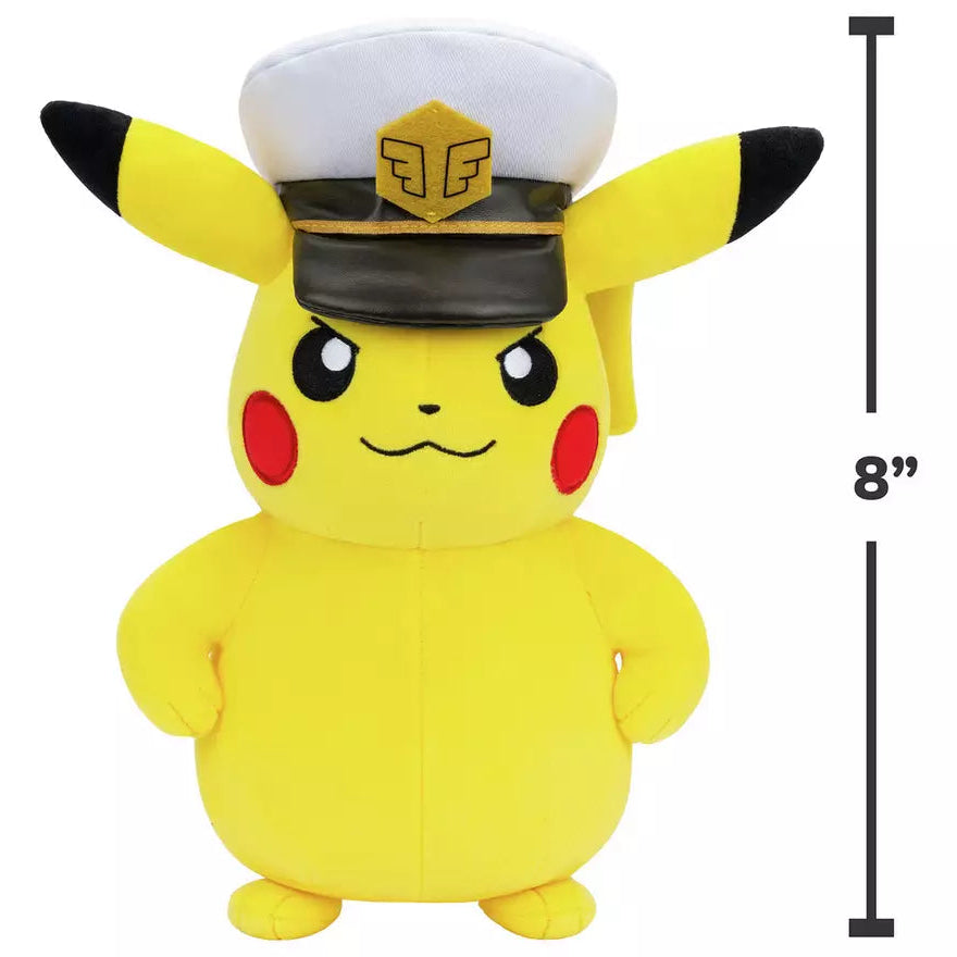 Pokemon 8in Plush Captain Pikachu