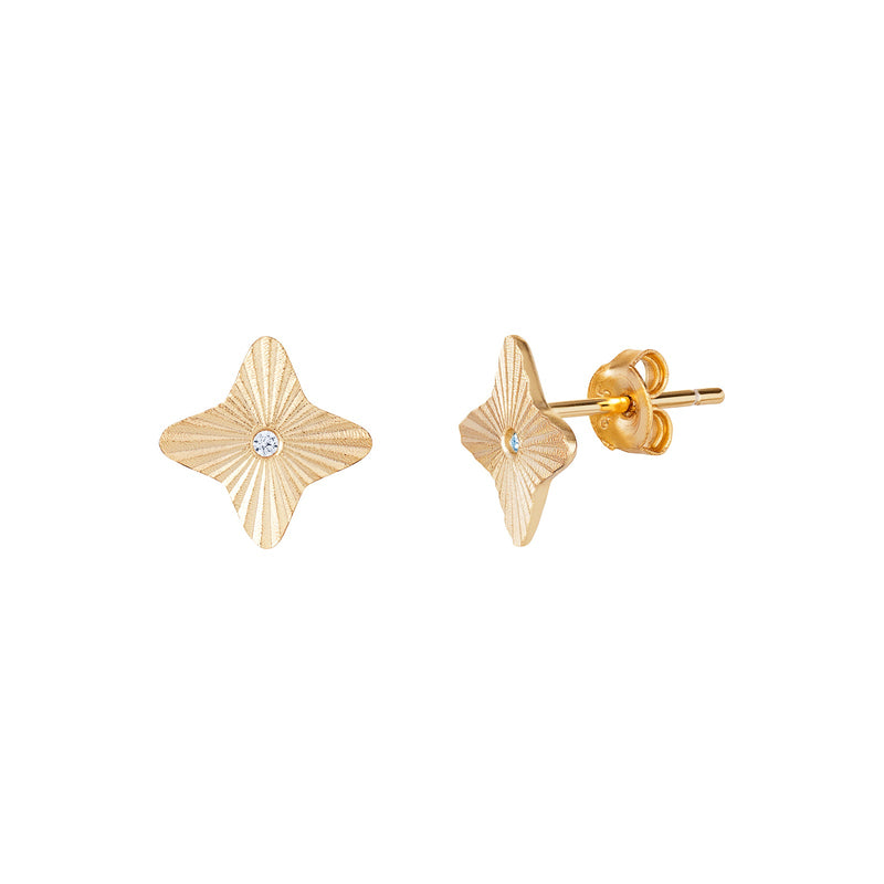 Primrose Flower Stud Earrings