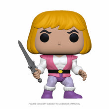 Funko Pop! vinyl figure of a character with blonde hair, black eyes, and holding a sword on a white background.