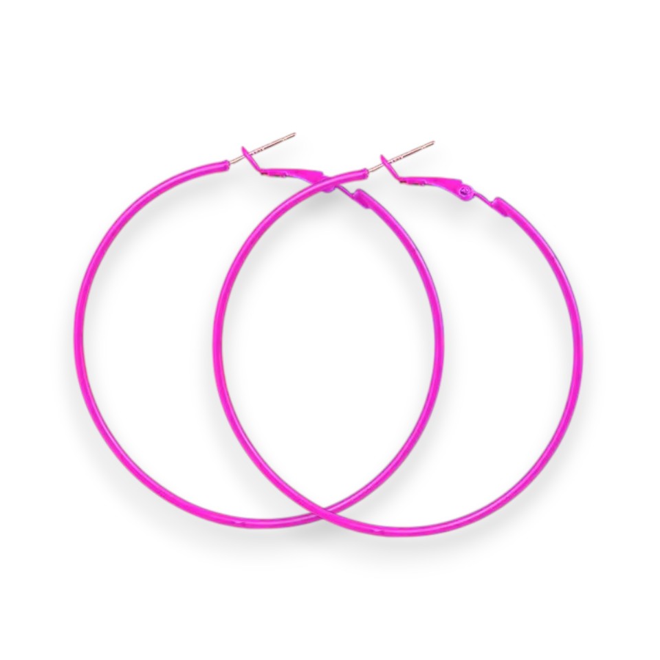 Amnesia Jewellery | Large Colourful Party Fashion Hoop Earrings
