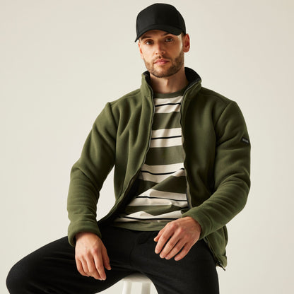 Men's Garrian II Full Zip Fleece - Dark Khaki - UK Mens M