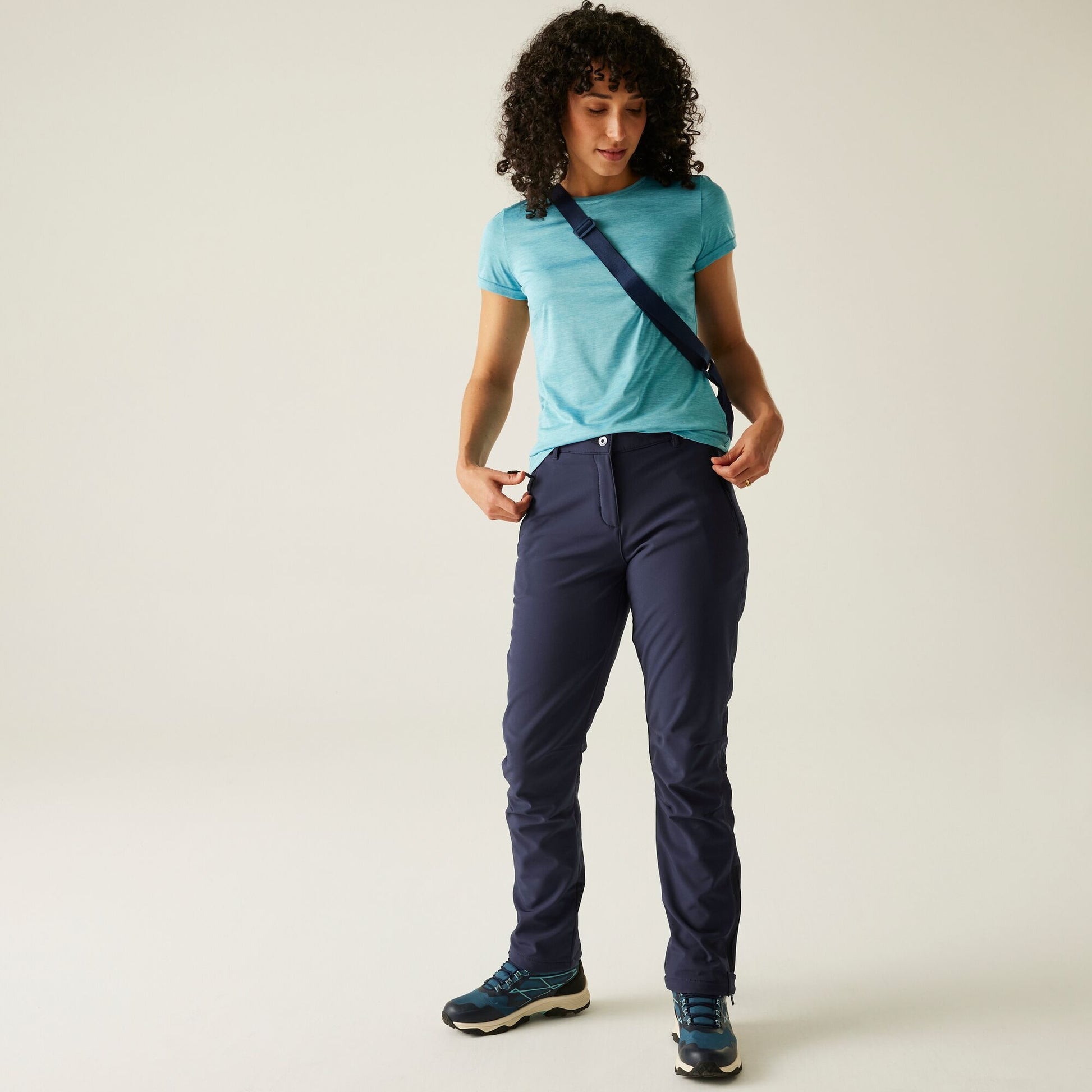 Women's Geo II Softshell Walking Trousers - Navy Blue - 10S