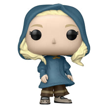 Funko Pop! vinyl figure of a character with a blue hood and coat on a white background