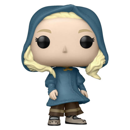 Funko Pop! vinyl figure of a character with a blue hood and coat on a white background