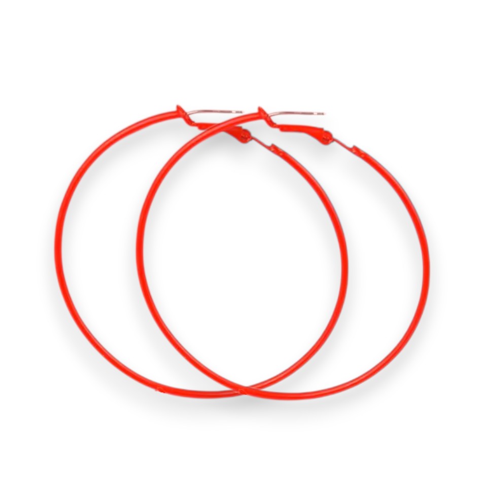 Amnesia Jewellery | Large Colourful Party Fashion Hoop Earrings