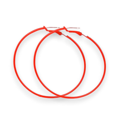 Amnesia Jewellery | Large Colourful Party Fashion Hoop Earrings