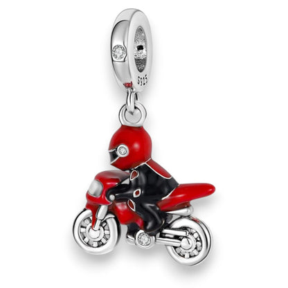 Red Motorbike Charm