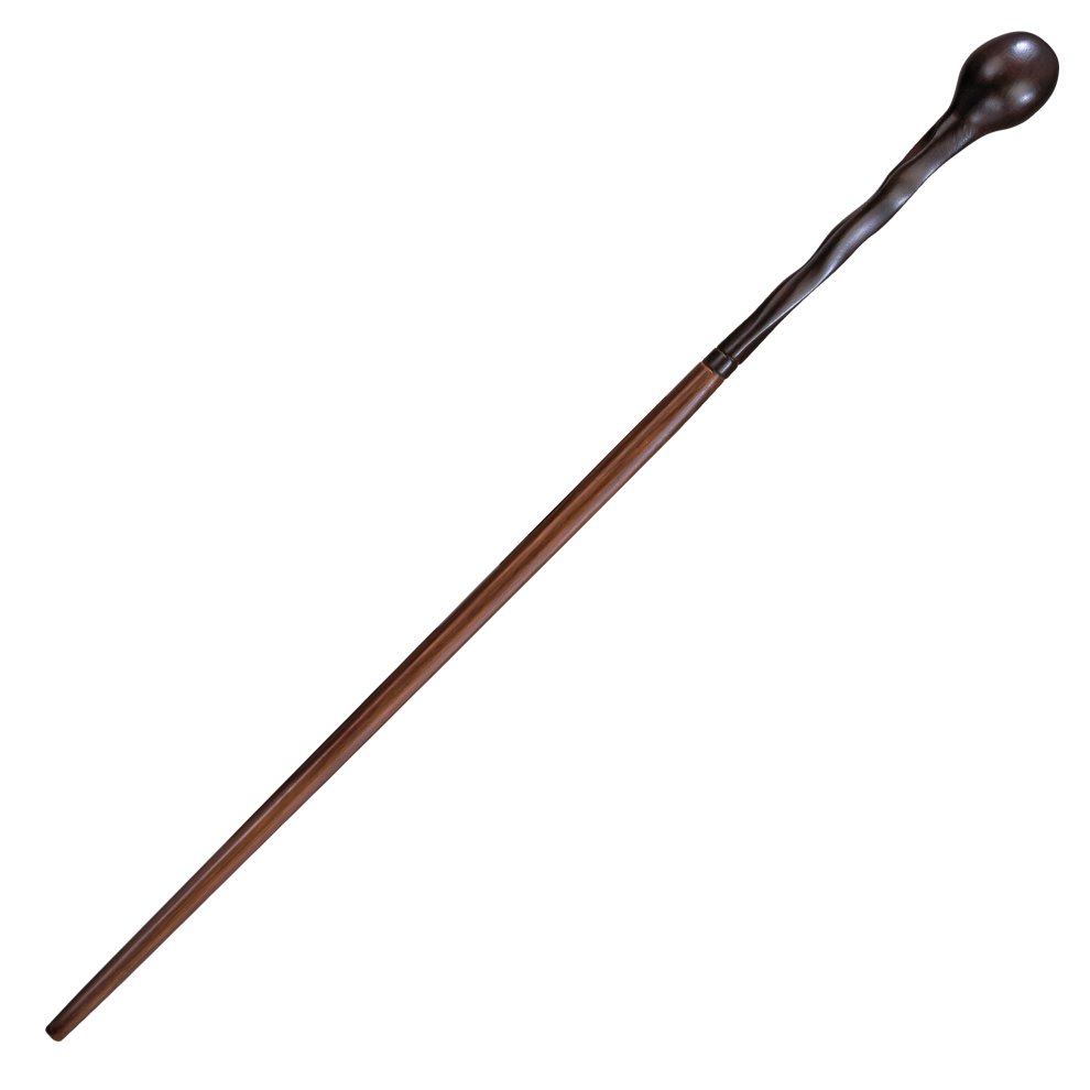 Marauders Wand with a dark brown handle on a white background