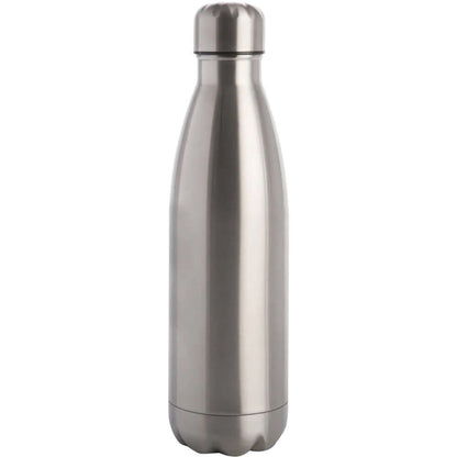 Water Bottle - Stainless Steel and Reusable - Silver