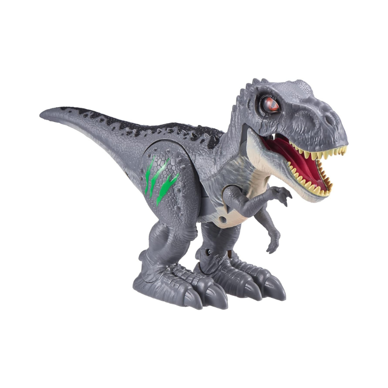 Toy dinosaur figure on a white background