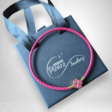 Rose Pink Clover Leaf Charm Bracelet