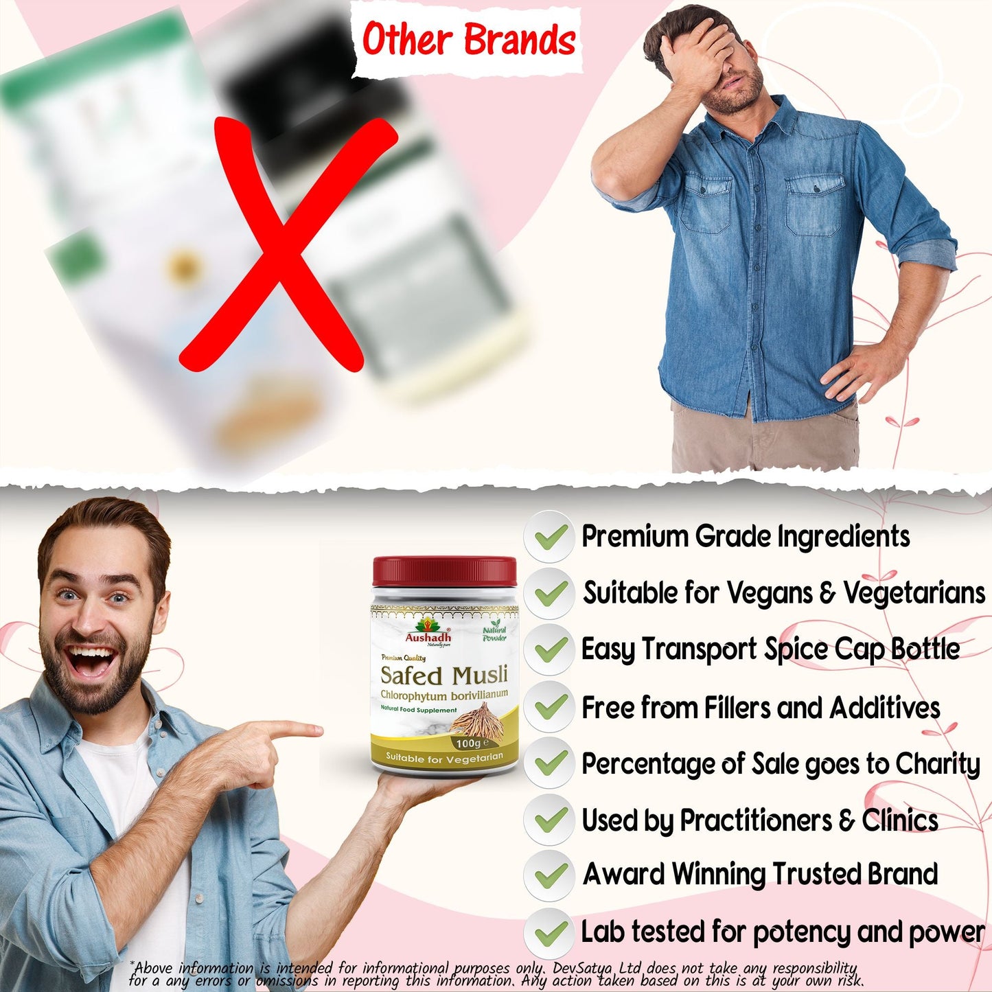 Safed Musli Powder (Chlorophytum Borivilianum)