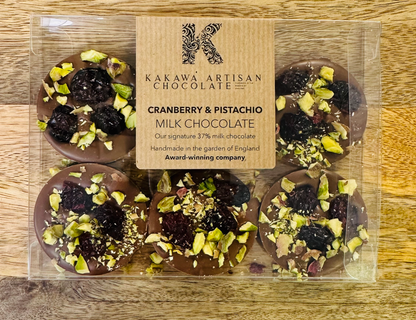 Cranberry & Pistachio Lollipops | Milk Chocolate