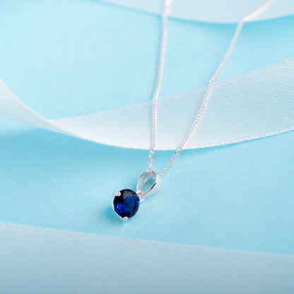September Birthstone Pendant Necklace