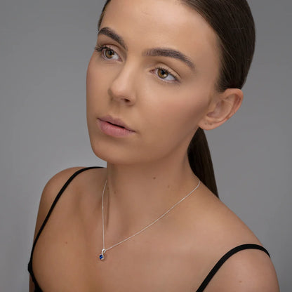 September Birthstone Pendant Necklace