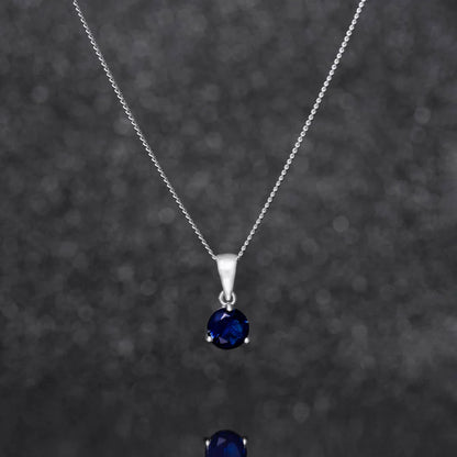 September Birthstone Pendant Necklace