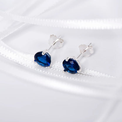 September Birthstone Stud Earrings