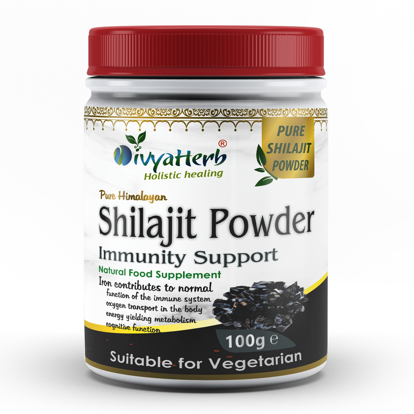 Pure Himalayan Shilajit Powder Fulvic Acid Humic Acid and Minerals 3.5 Oz (100g)