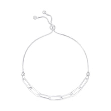 Paperclip Link Bolo Bracelet