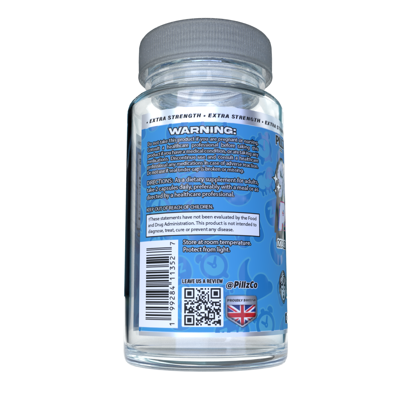 SleepingPillz™ – Magnesium Glycinate, Ashwagandha, L-Theanine & 5-HTP