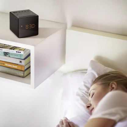 Sony ICF-C1B cube FM/AM clock radio with LED display, dual alarm & sleep timer. Stylish & reliable. Shop now at New, Used and More!