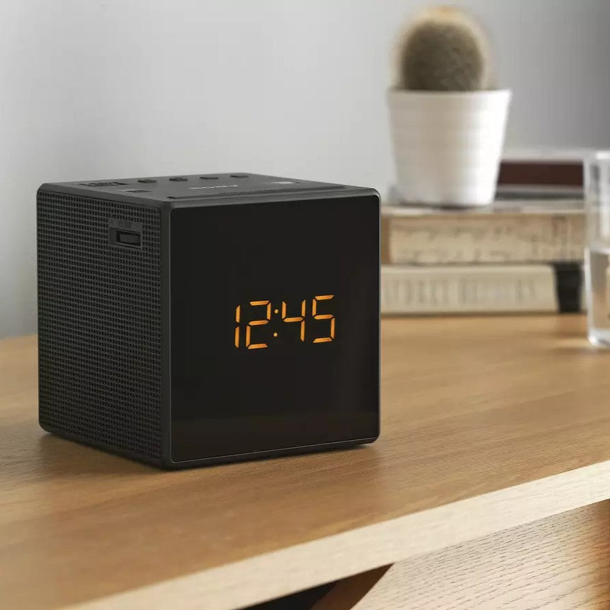 Sony ICF-C1B cube FM/AM clock radio with LED display, dual alarm & sleep timer. Stylish & reliable. Shop now at New, Used and More!