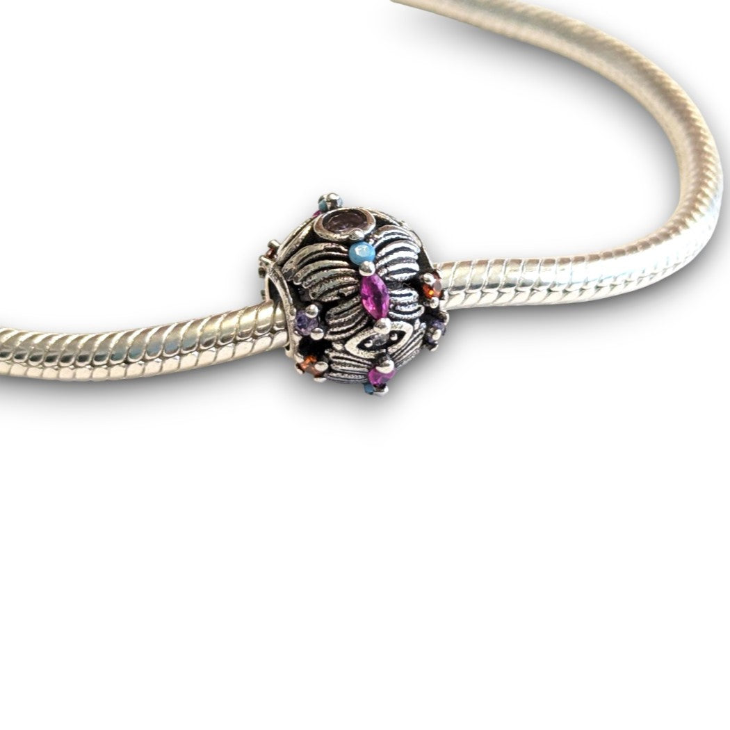Silver Butterfly Bead Charm