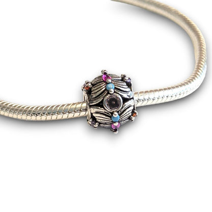 Silver Butterfly Bead Charm