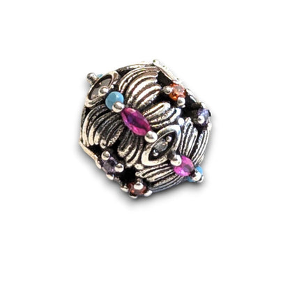 Silver Butterfly Bead Charm