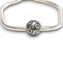 Cubic Zirconia Flower Bead Charm