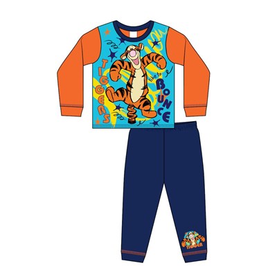 Children's pajama set with Tigger character on a white background