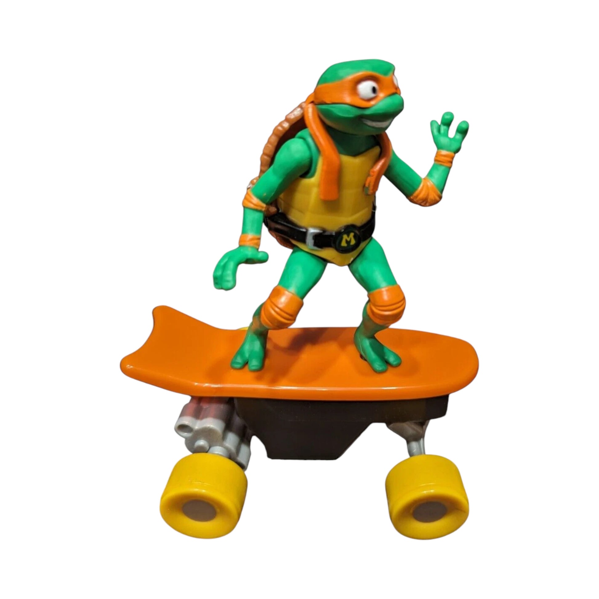Pre-owned TMNT Mutant Mayhem Half Pipe RC Mikey in very good condition. Includes RC figure, controller & charger. Box damaged. Shop at New, Used and More!