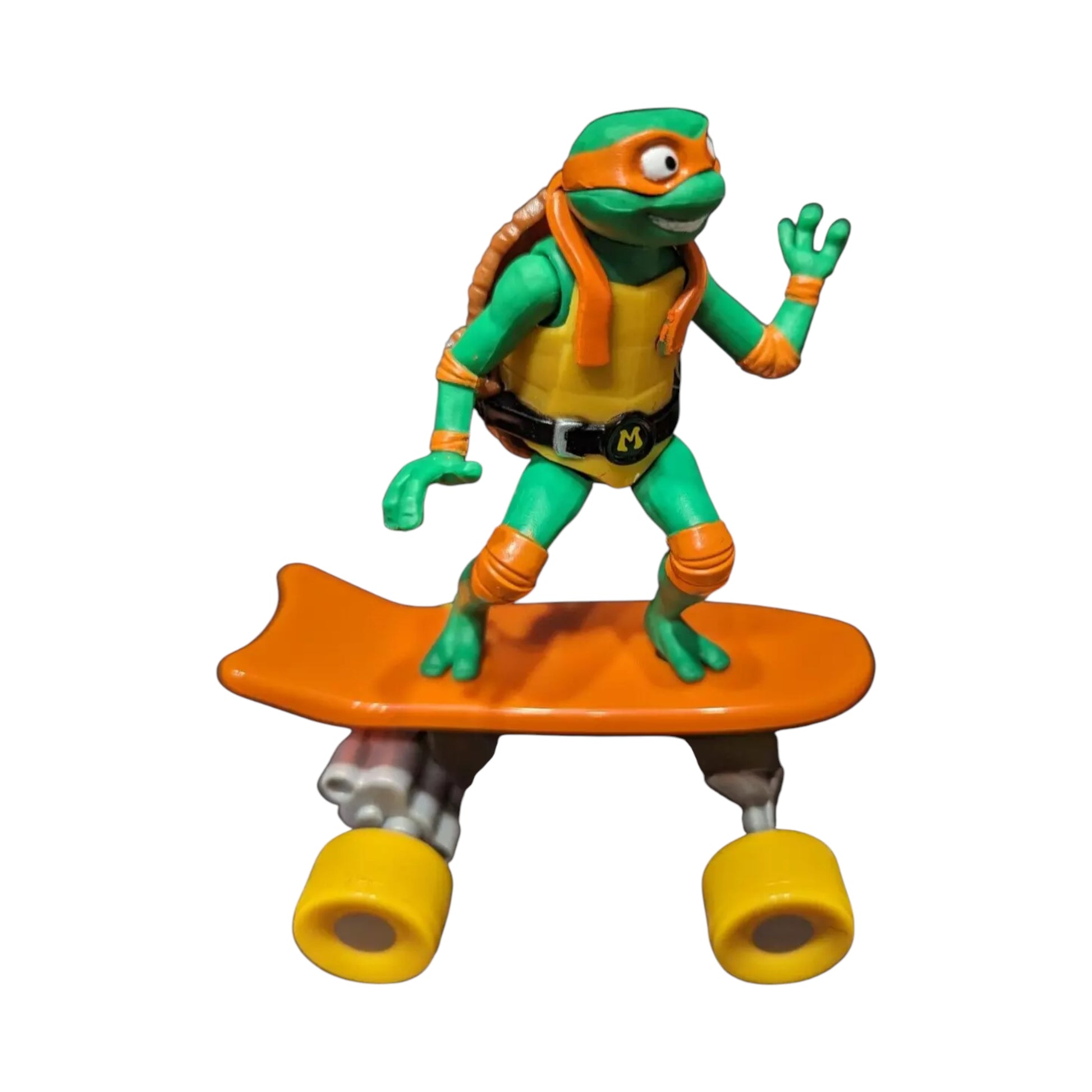 Pre-owned TMNT Mutant Mayhem Half Pipe RC Mikey in very good condition. Includes RC figure, controller & charger. Box damaged. Shop at New, Used and More!