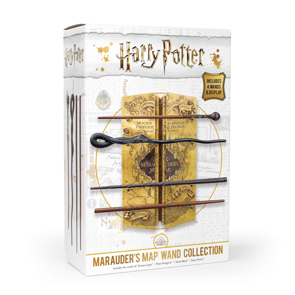 Box of Harry Potter Marauder's Map Wand Collection on a white background