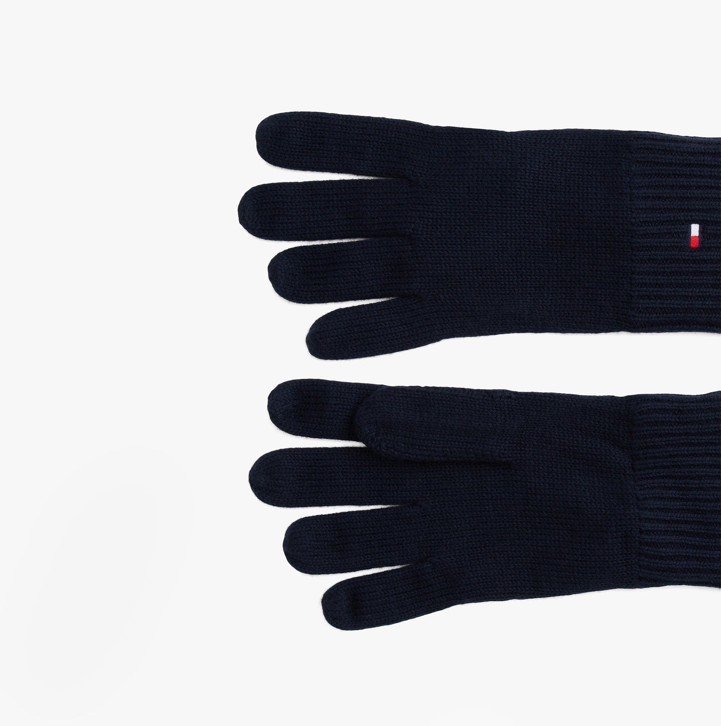 Tommy Hilfiger Mens Flag Embroidery Gloves With Cashmere Navy