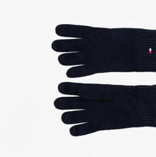 Tommy Hilfiger Mens Flag Embroidery Gloves With Cashmere Navy