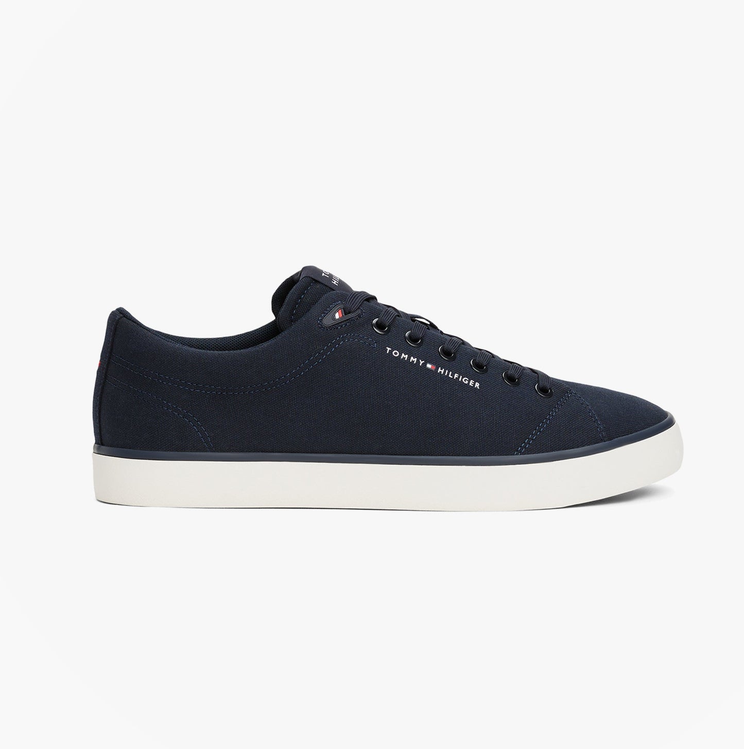 Tommy Hilfiger HI VULC LOW CORE Mens Canvas Trainers Desert Sky