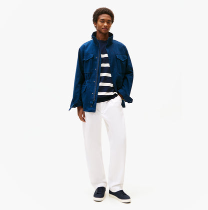 Tommy Hilfiger HI VULC LOW CORE Mens Canvas Trainers Desert Sky