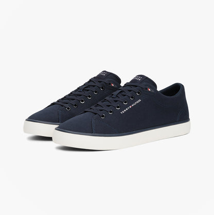 Tommy Hilfiger HI VULC LOW CORE Mens Canvas Trainers Desert Sky