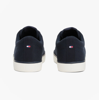 Tommy Hilfiger HI VULC LOW CORE Mens Canvas Trainers Desert Sky