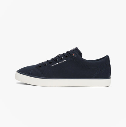 Tommy Hilfiger HI VULC LOW CORE Mens Canvas Trainers Desert Sky