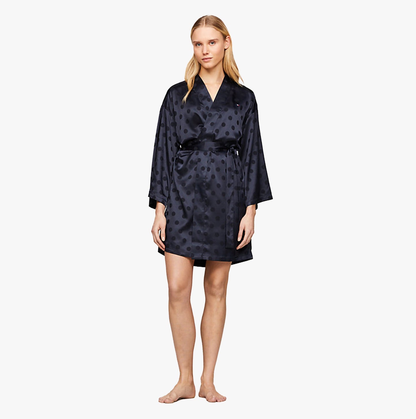 Tommy Hilfiger KIMONO POLKA DOTS Womens Bathrobe Desert Sky