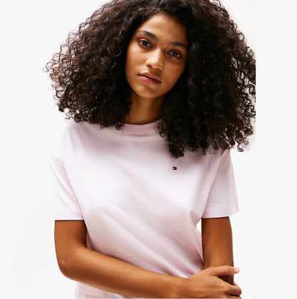 Tommy Hilfiger Womens Cotton Short Pyjama Set Light Pink