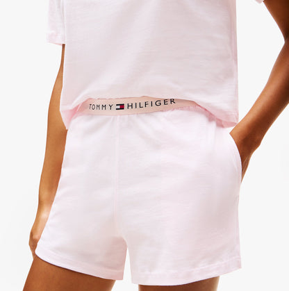 Tommy Hilfiger Womens Cotton Short Pyjama Set Light Pink